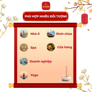 [KHÔNG ĐẬU TÀN] Hương Nhang Không Đậu Tàn AN KHÁNH nén 38cm, nhang thảo mộc ít khói