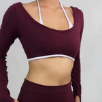 Set đồ tập gym yoga nữ Bliss legging aeyo - bộ đồ tập gym yoga pilates quần legging cạp cao, áo tay dài — ảnh 7