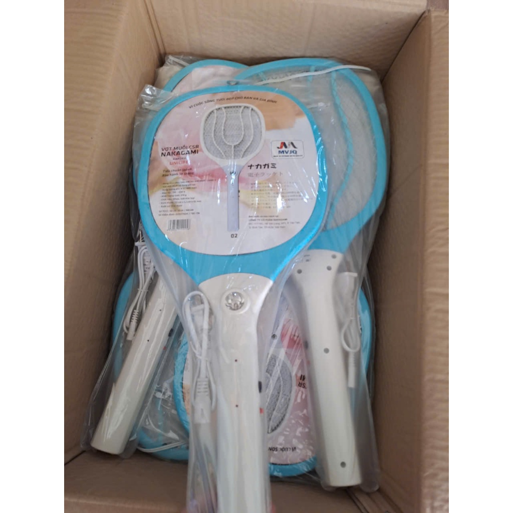 Vợt Muỗi NAKAGAMI, CSR – Nhỏ Gọn, Hiệu Quả, An Toàn (Hàng loại 1, màu ngẫu nhiên)