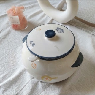 HŨ SỨ ĐỰNG MỠ  (LIỄN) GỐM SỨ CAO CẤP 1400ML, ĐỰNG MỠ, GIA VỊ... CÓ THÌA ,CHỊU NHIỆT CAO, DỄ DÀNG VỆ SINH