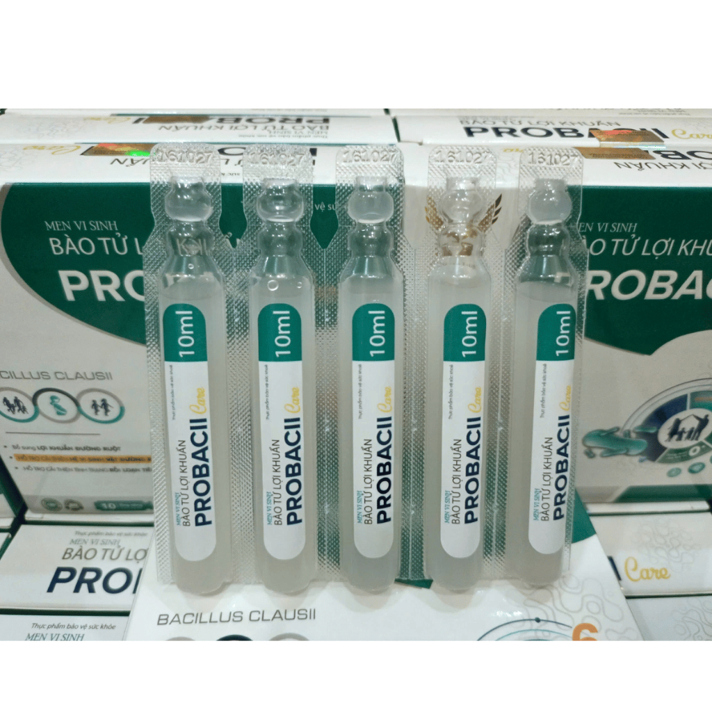 [HÀNG CTY - QUÀ] Men vi sinh PROBACII CARE – Hỗ trợ tiêu hóa khỏe mạnh, tăng đề kháng, hấp thu tối ưu - 10 ống x 10ml