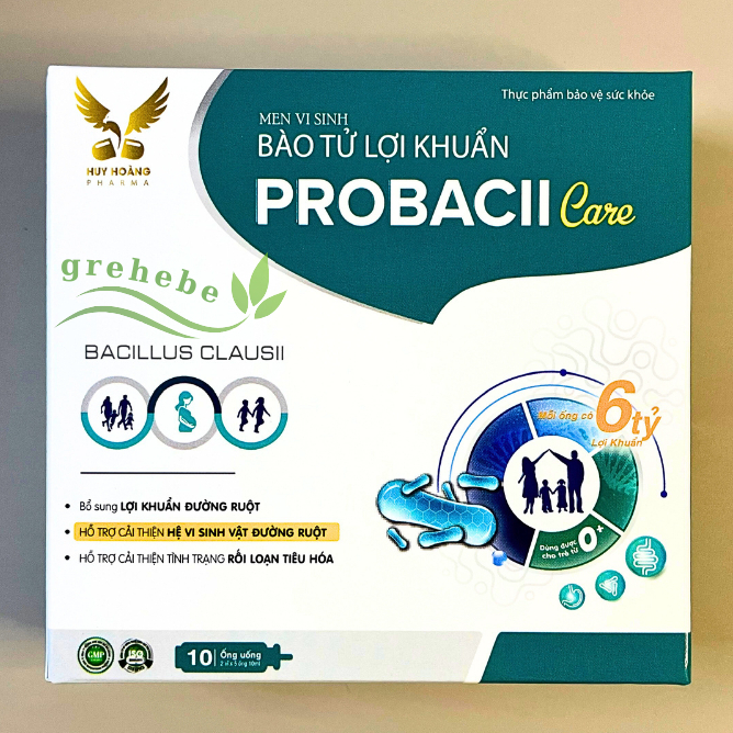 [HÀNG CTY - QUÀ] Men vi sinh PROBACII CARE – Hỗ trợ tiêu hóa khỏe mạnh, tăng đề kháng, hấp thu tối ưu - 10 ống x 10ml