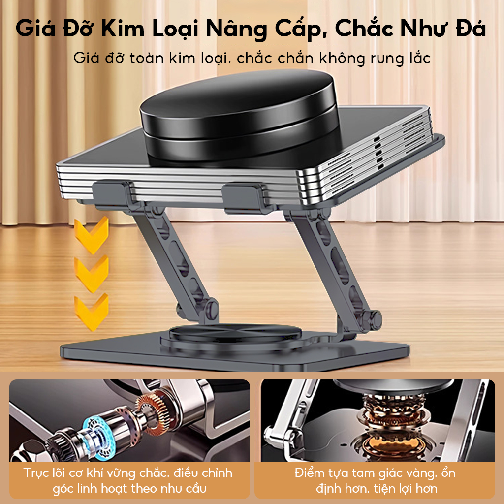 Giá đỡ Laptop, Macbook, Máy tính bảng Ipad công thái học nâng hạ độ cao hỗ trợ tản nhiệt