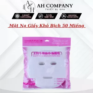Mặt Nạ Giấy, Mặt Nạ Giấy Khô Chiết Xuất Tự Nhiên Chuyên Dùng Cho Spa, Hộp 50 Miếng