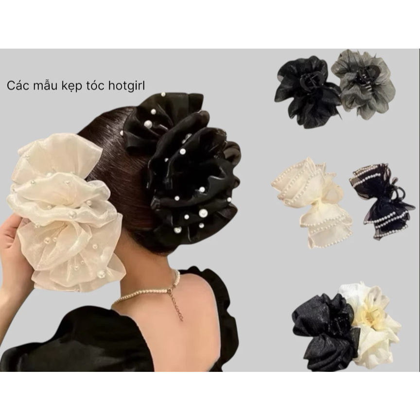 [Peinn] Các mẫu kẹp tóc nhiều lớp họa tiết xinh xắn tiểu thư cho chị em