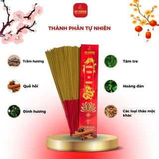 [5 tặng 1] Nhang Cuộn Tàn Trắng Số 6 Tài Lộc An Khánh, Nhang Trầm Bắc 43cm Thảo mộc dịu nhẹ ít khói