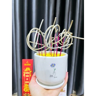 [5 tặng 1] Nhang Cuộn Tàn Trắng Số 6 Tài Lộc An Khánh, Nhang Trầm Bắc 43cm Thảo mộc dịu nhẹ ít khói