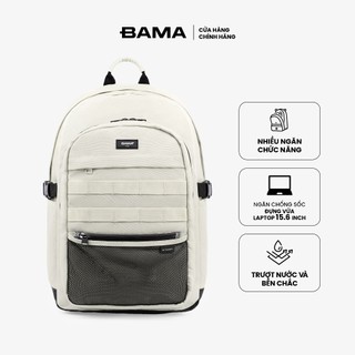 Balo nam nữ đi học đi làm BAMA Mesh Fabric Backpack MF107 chống nước nhiều ngăn đựng laptop 13 14 15 6 inch
