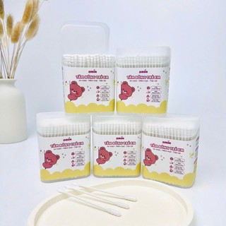 Combo 5 hộp tăm bông trẻ em, tăm bông sơ sinh 200, 400 que Vcoool, Jubon , Misuta kháng khuẩn cho bé