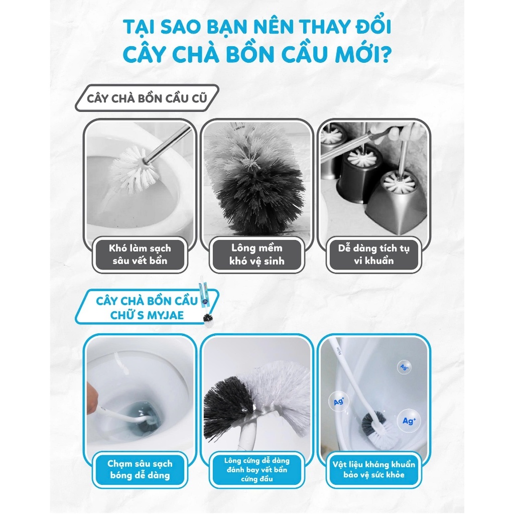 SỐ LƯỢNG CÓ HẠN - Bộ 3 món dụng cụ vệ sinh nhà tắm tiện lợi, thông minh, tiết kiệm thời gian
