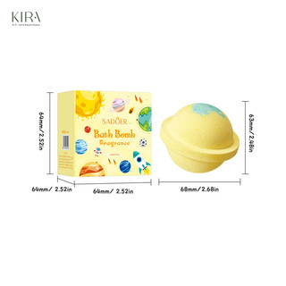 Bom tắm muối khoáng hình hành tinh 120g của SADOER giúp dưỡng ẩm, làm mềm da và mang lại cảm giác thư giãn