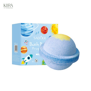 Bom tắm muối khoáng hình hành tinh 120g của SADOER giúp dưỡng ẩm, làm mềm da và mang lại cảm giác thư giãn