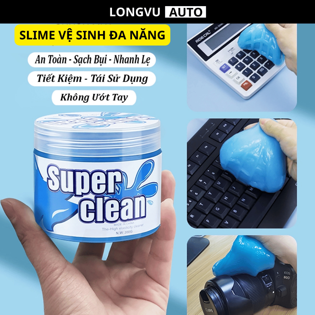 Gel Vệ Sinh Bàn Phím, Nội Thất Ô Tô Magic Cleaner Gel  - NET 160g