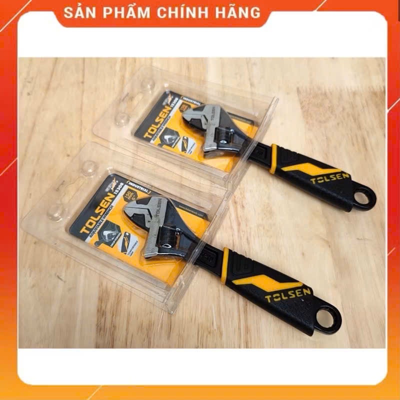 Mỏ lết cán nhựa đen công nghiệp TOLSEN đủ kích cỡ - Hàng chính hãng, chất lượng cao