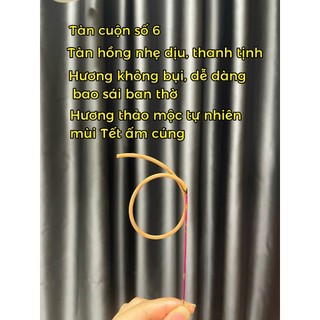 [TÀN HỒNG] Hương Nhang Cuộn Tàn Hồng Hình Số 6 Nén 43cm, Hương Thảo Mộc Rất Thơm Ít Khói