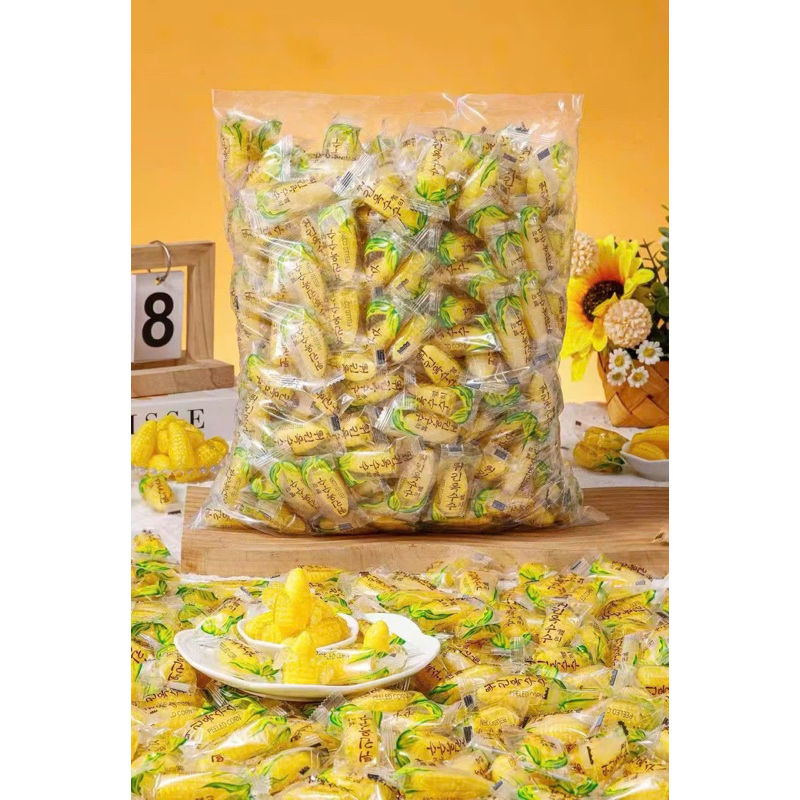 1kg kẹo ngô dẻo lột vỏ trong suất nhân chảy