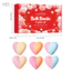 Set 6 viên bom tắm muối khoáng hình trái tim Romantic – Bath Bomb Heart Shape – Hộp quà Valentine đầy lãng mạn.