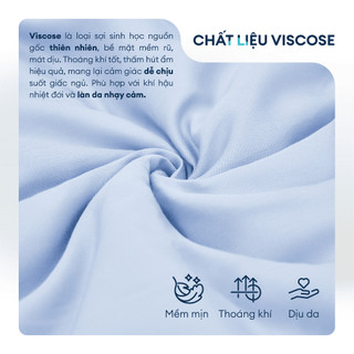 [MÁT LẠNH] Bộ 5 Món Drap, Áo Gối Và Mền Chần NIN Valletta Viscose Mẫu 2025 | Nhiều Kích Thước | Chất Lụa Mềm Mịn Cao Cấp