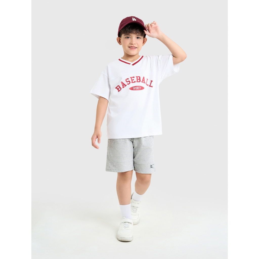 Quần short bé trai CANIFA cạp chun form dáng thoải mái năng động 2BS25S002