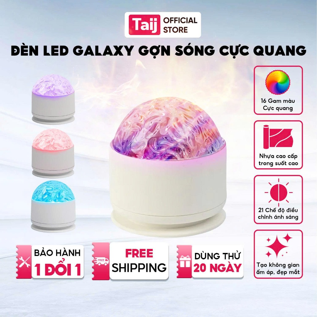 Đèn Bàn  LED Cực Quang 16 Màu Đổi Màu Kèm Remote, Đèn Trang Trí Phòng Khách, Làm Việc, Phòng Ngủ