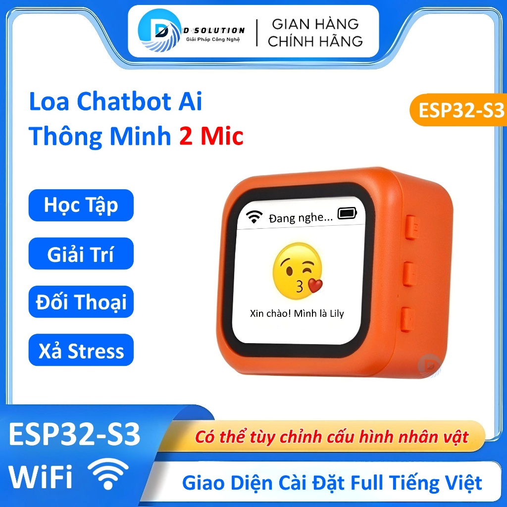 Chatbot AI Xiaozhi Đối Thoại Trí Tuệ Nhân Tạo Học Tập Giải Trí ESP32-S3 ...
