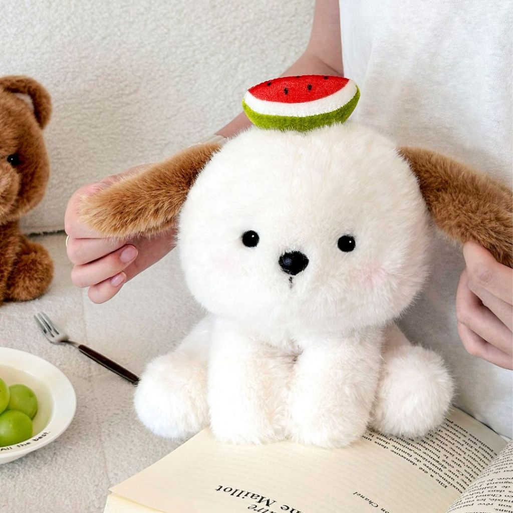 Gấu Bông Chó Cún và Bò Sữa  Đội Hoa Quả BOBESU, Thú Nhồi Bông Cao Cấp Mini Decor Bàn Học, Quà Tặng Sinh Nhật Cute