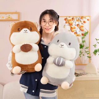Gấu Bông Sóc Bông Ôm Quả Dễ Thương, Thú Nhồi Bông Mềm Mại, Quà Tặng & Trang Trí Đáng Yêu