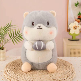Gấu Bông Sóc Bông Ôm Quả Dễ Thương, Thú Nhồi Bông Mềm Mại, Quà Tặng & Trang Trí Đáng Yêu