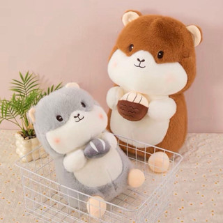 Gấu Bông Sóc Bông Ôm Quả Dễ Thương, Thú Nhồi Bông Mềm Mại, Quà Tặng & Trang Trí Đáng Yêu
