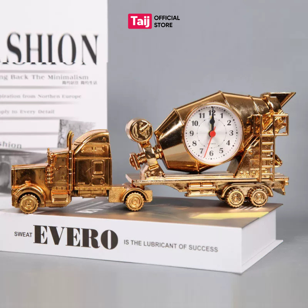 Đồng Hồ Báo Thức Chuông To, Mô Hình Tàu Hỏa, Moto, Xe Máy, Xe Đạp, Xe Ben Phong Cách Cổ Retro Để Bàn Taij123