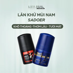 Lăn khử mùi nam SADOER giúp kiểm soát mùi hiệu quả, mang đến cảm giác khô thoáng, hương thơm thoải mái