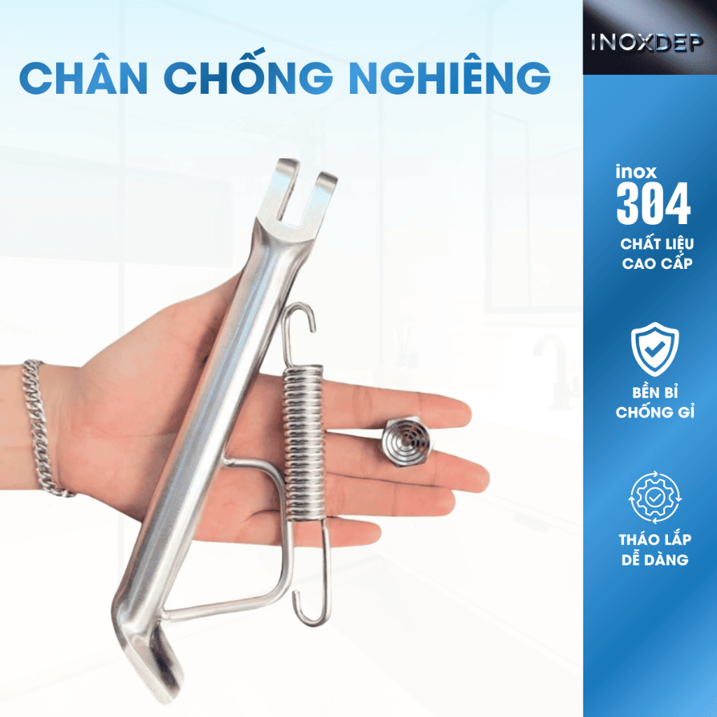 Chân Chống Nghiêng Inox 304 Cho Xe Máy – Chuẩn Kích Thước, Chống Rỉ Sét ...