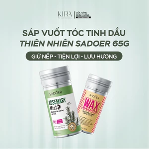 Sáp vuốt tóc tinh dầu thiên nhiên SADOER 65g – giúp tóc vào nếp gọn gàng, dễ tạo kiểu và sử dụng tiện lợi.