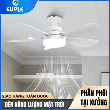Đèn quạt điều hòa E27 Đèn quạt trần LED Đèn quạt gió điều khiển từ xa 2 trong 1 Đèn trần