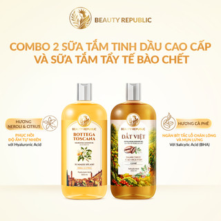 [MUA 1 TẶNG 1] Sữa tắm tinh dầu Ý Summer Splash 500ml & Sữa tắm tẩy tế bào chết Việt Đánh Thức Cao Nguyên 500ml