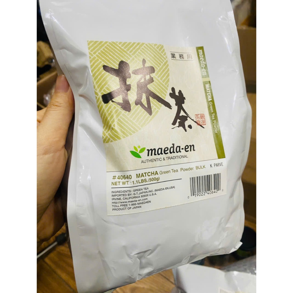 Maeda-en Bột Matcha,Bột trà xanh Matcha - Túi lớn 500g