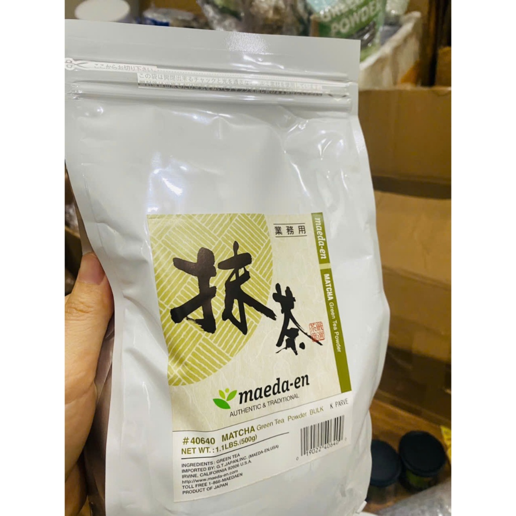 Maeda-en Bột Matcha,Bột trà xanh Matcha - Túi lớn 500g