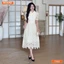 Đầm thiết kế cao cấp BEMINE cổ sơ mi xếp ly ngực dáng chữ A phù hợp đi chơi, đi tiệc-T105
