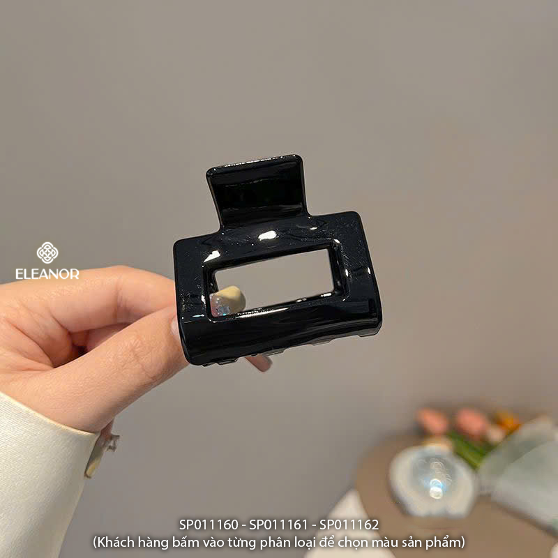 Kẹp tóc nữ càng cua Eleanor Accessories trơn nhiều màu phụ kiện tóc kẹp tóc basic 11160