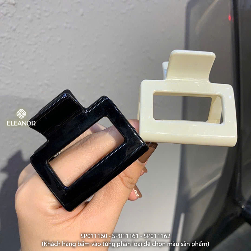 Kẹp tóc nữ càng cua Eleanor Accessories trơn nhiều màu phụ kiện tóc kẹp tóc basic 11160