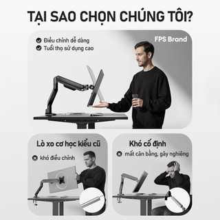 Giá Đỡ Màn Hình Arm Màn Hình 13-34 inch 2-10KG Xoay 360° điều chỉnh đa hướng