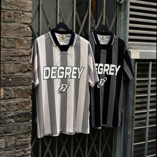 Áo Polo Degrey Athlete sọc ĐEN/ KEM