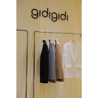 GIDIGIDI - Áo khoác vest blazer dáng rộng phối nhiều kiểu màu basic