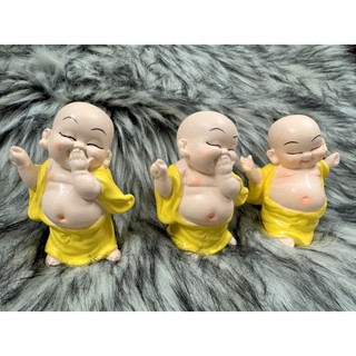 Bộ 3 Tượng Chú Tiểu Di Lặc ở Vị Lai Hoan Hỉ