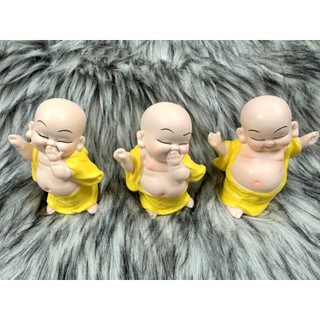 Bộ 3 Tượng Chú Tiểu Di Lặc ở Vị Lai Hoan Hỉ