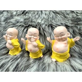 Bộ 3 Tượng Chú Tiểu Di Lặc ở Vị Lai Hoan Hỉ