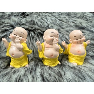 Bộ 3 Tượng Chú Tiểu Di Lặc ở Vị Lai Hoan Hỉ