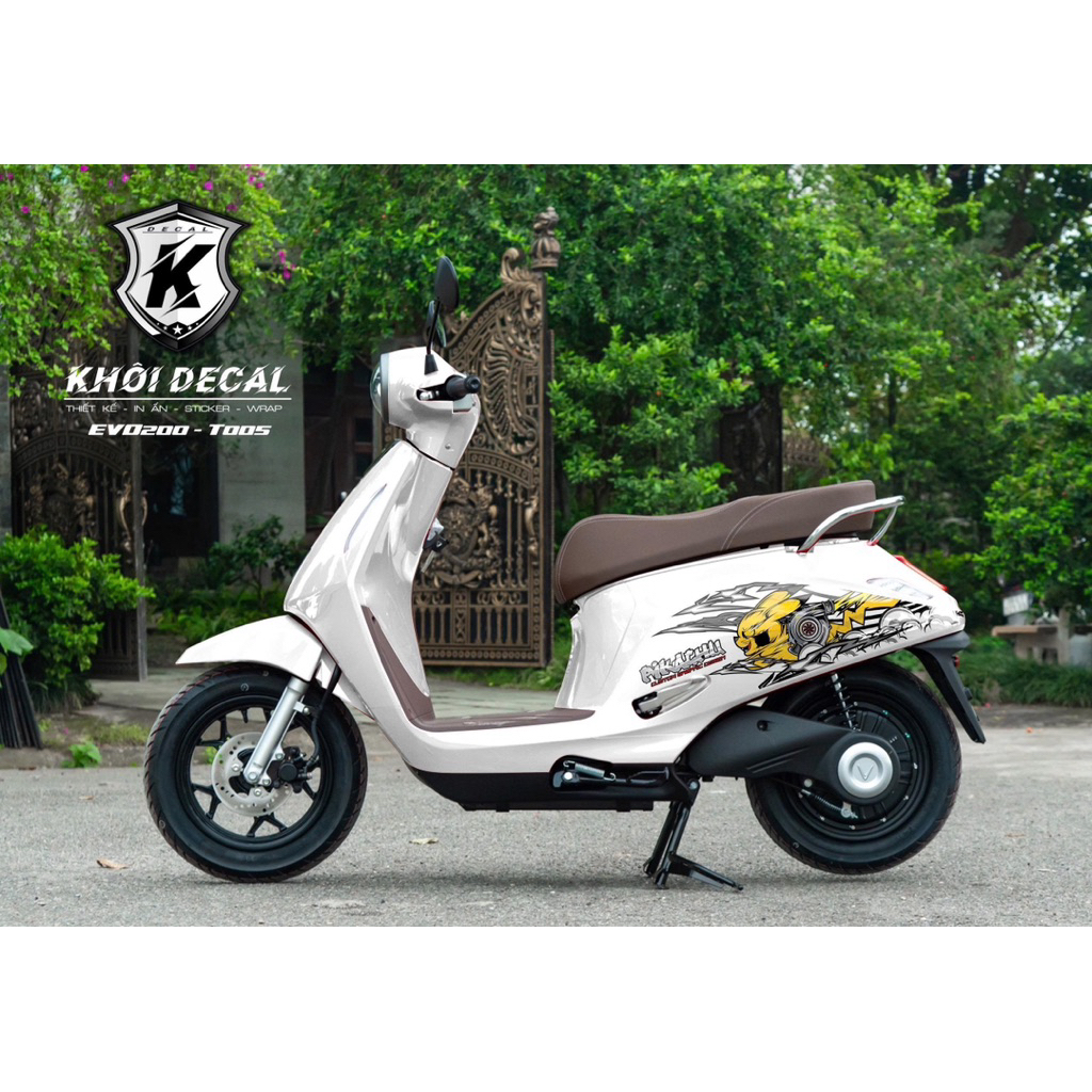 Tem xe điện EVO decal cao cấp