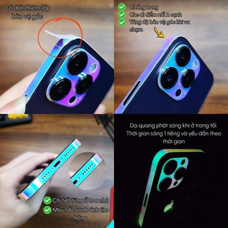 Miếng Dán Lưng 3D Phát Sáng Tương Thích Với iPhone 12 - 17promax