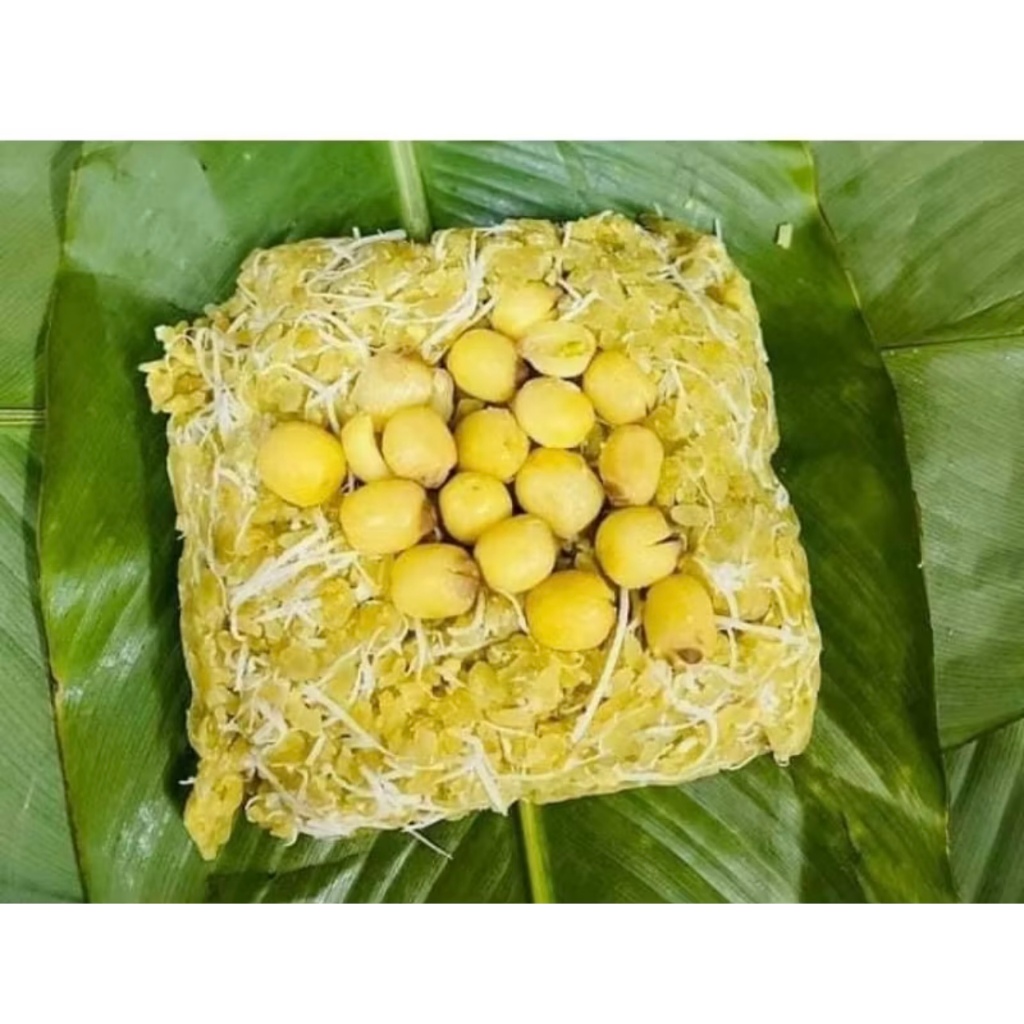 Set làm XÔI CỐM HẠT SEN tại nhà - Cốm Tâm Shop gồm(Cốm khô, Hạt sen khô, Bột cốt dừa,Đường,Dậu xanh)